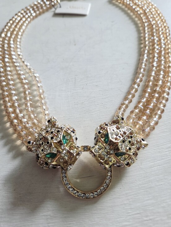 Natasha Couture Jewelry - NWT Natasha Panther Necklace